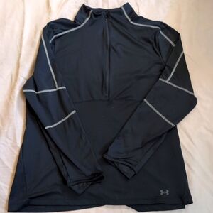 Under armour half zip shirt with thumb holes